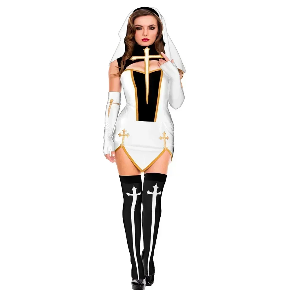 Women's Sexy Nun Cosplay Costu - Anime Cosplay Nun recension och pris