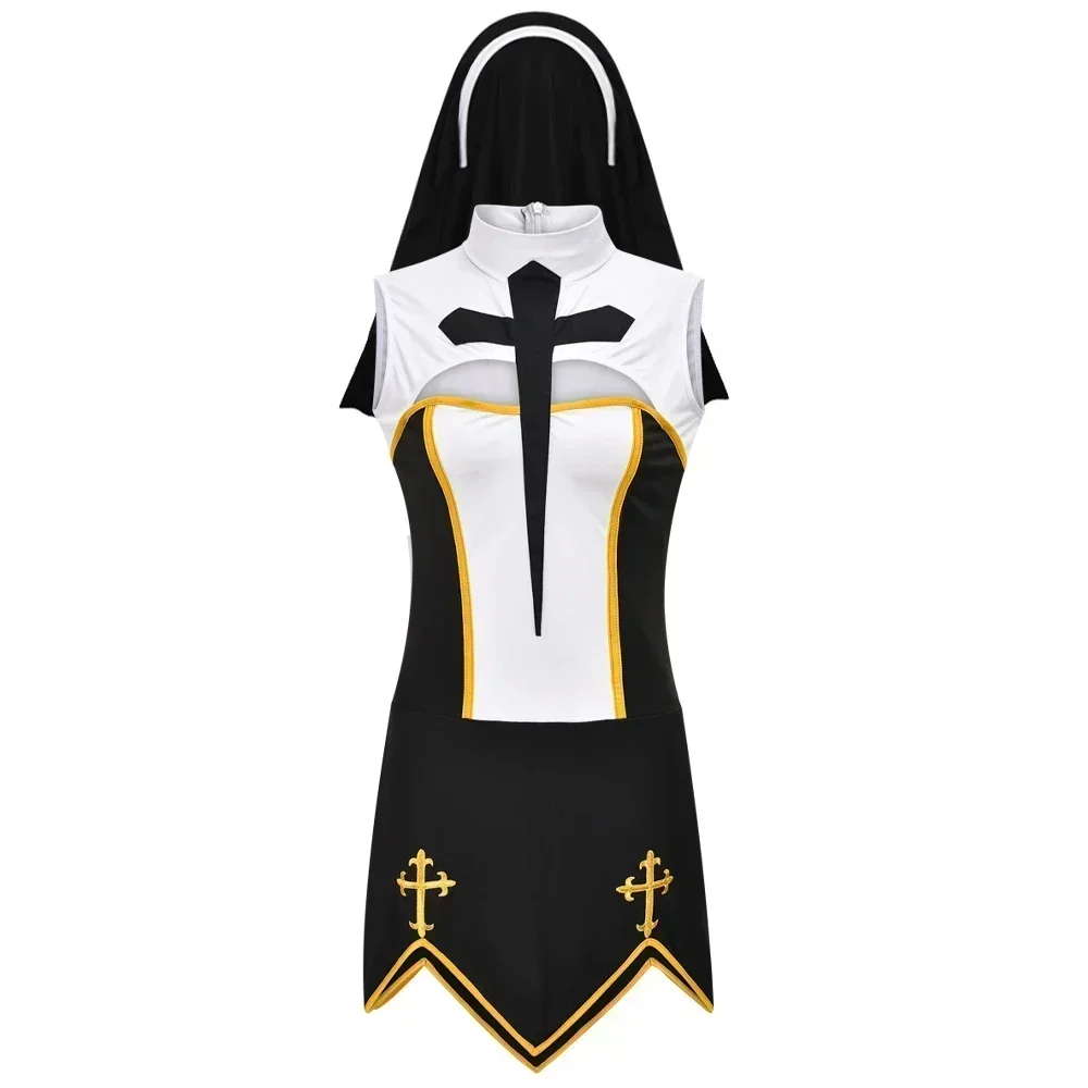 Women's Sexy Nun Cosplay Costu - Anime Cosplay Nun recension och pris