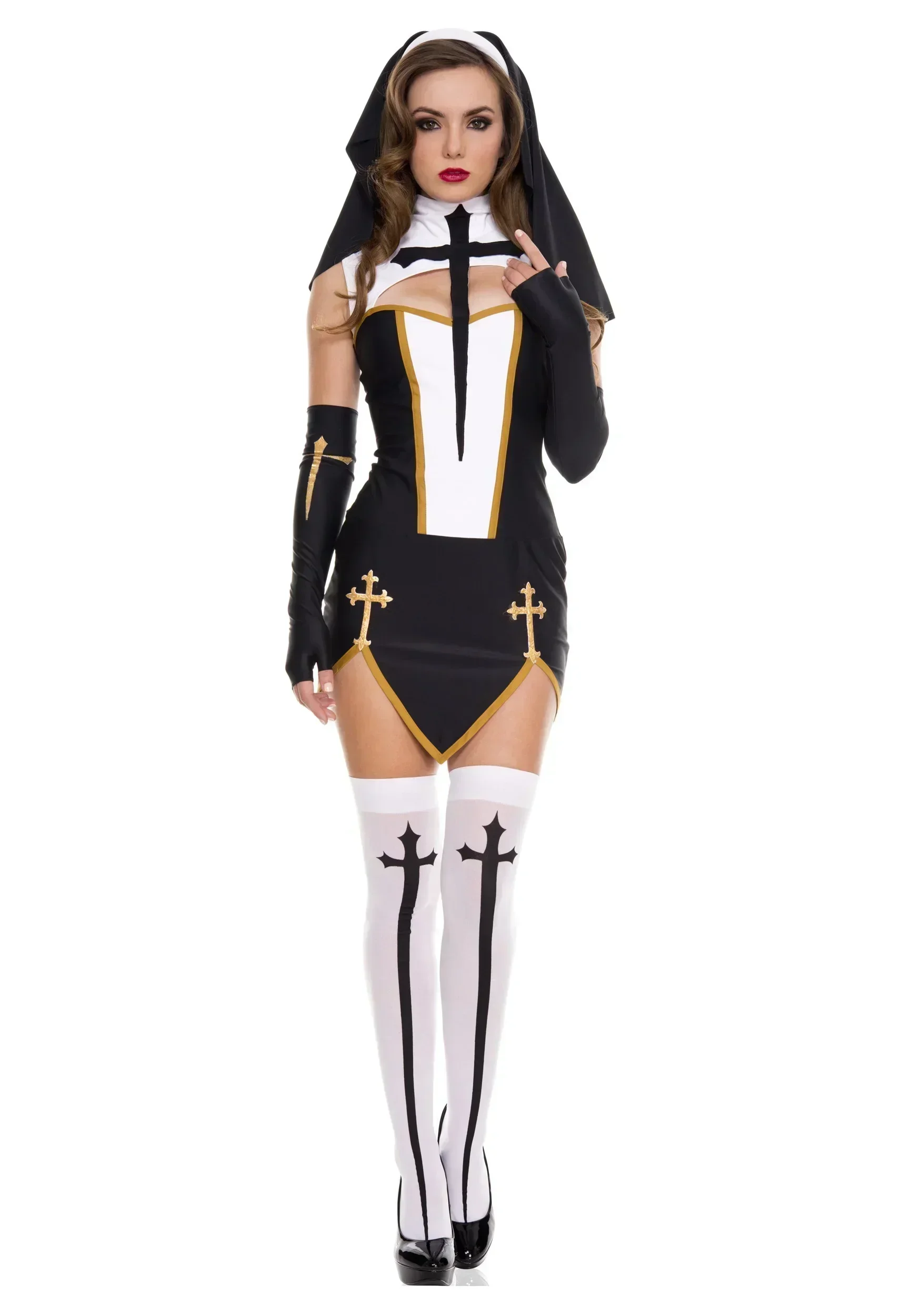 Women's Sexy Nun Cosplay Costu - Anime Cosplay Nun recension och pris