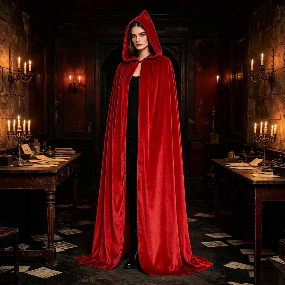 Unisex Adults Hooded Cloak Vel - Anime Cosplay Nun recension och pris