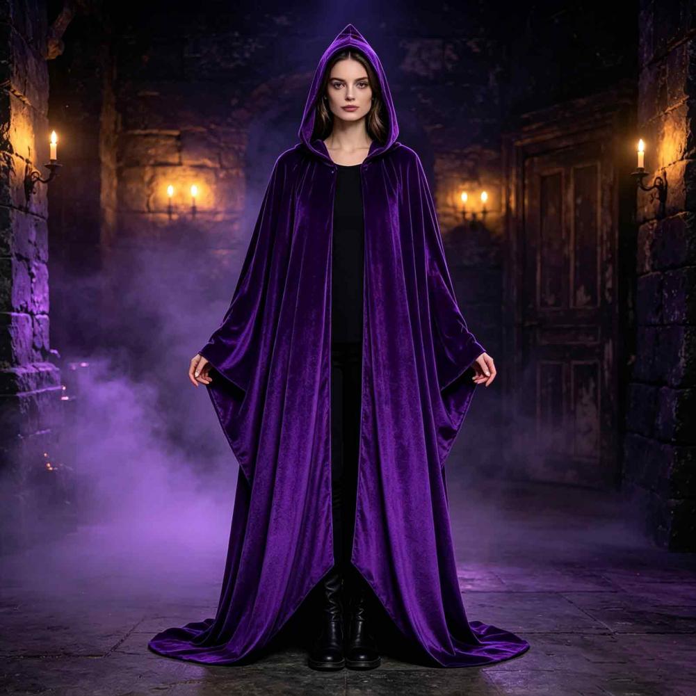 Unisex Adults Hooded Cloak Vel - Anime Cosplay Nun recension och pris