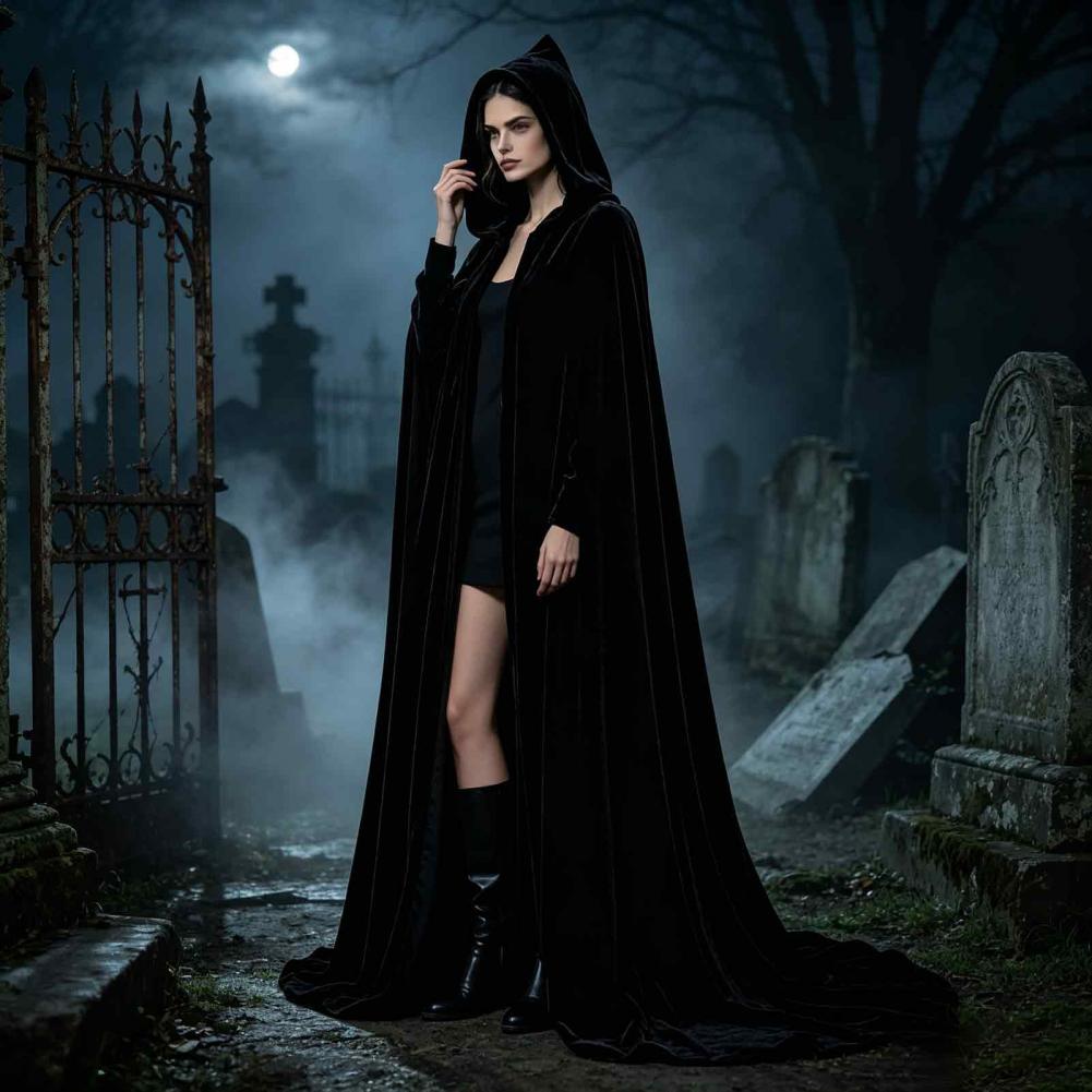Unisex Adults Hooded Cloak Vel - Anime Cosplay Nun recension och pris