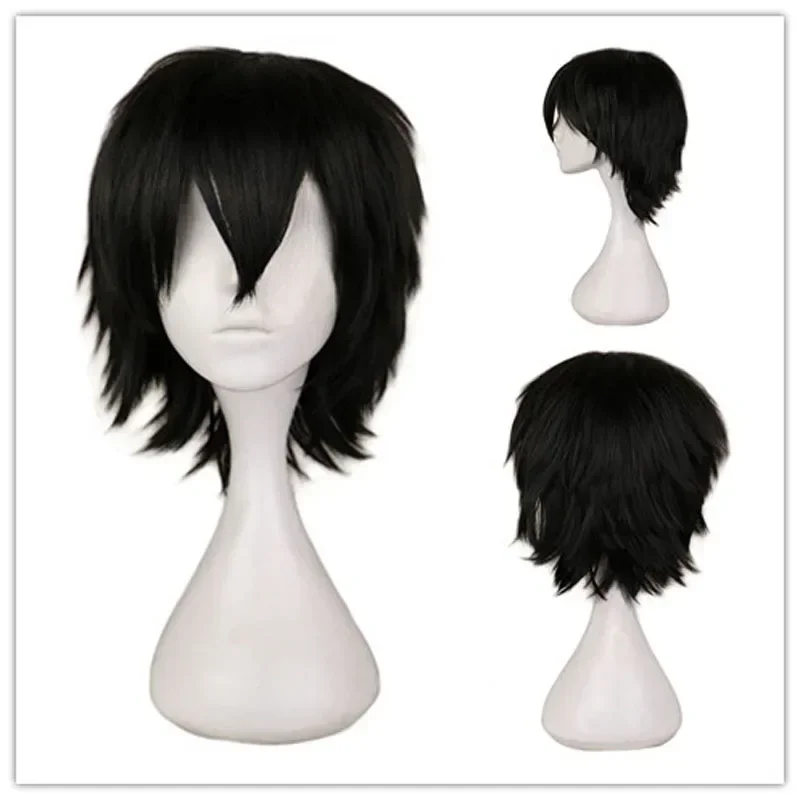 QQXCAIW Male Wig Black White P - Anime Cosplay Red Hair recension och pris