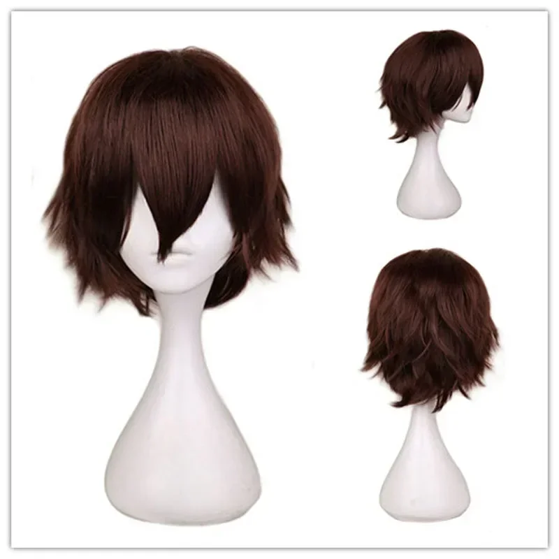 QQXCAIW Male Wig Black White P - Anime Cosplay Red Hair recension och pris