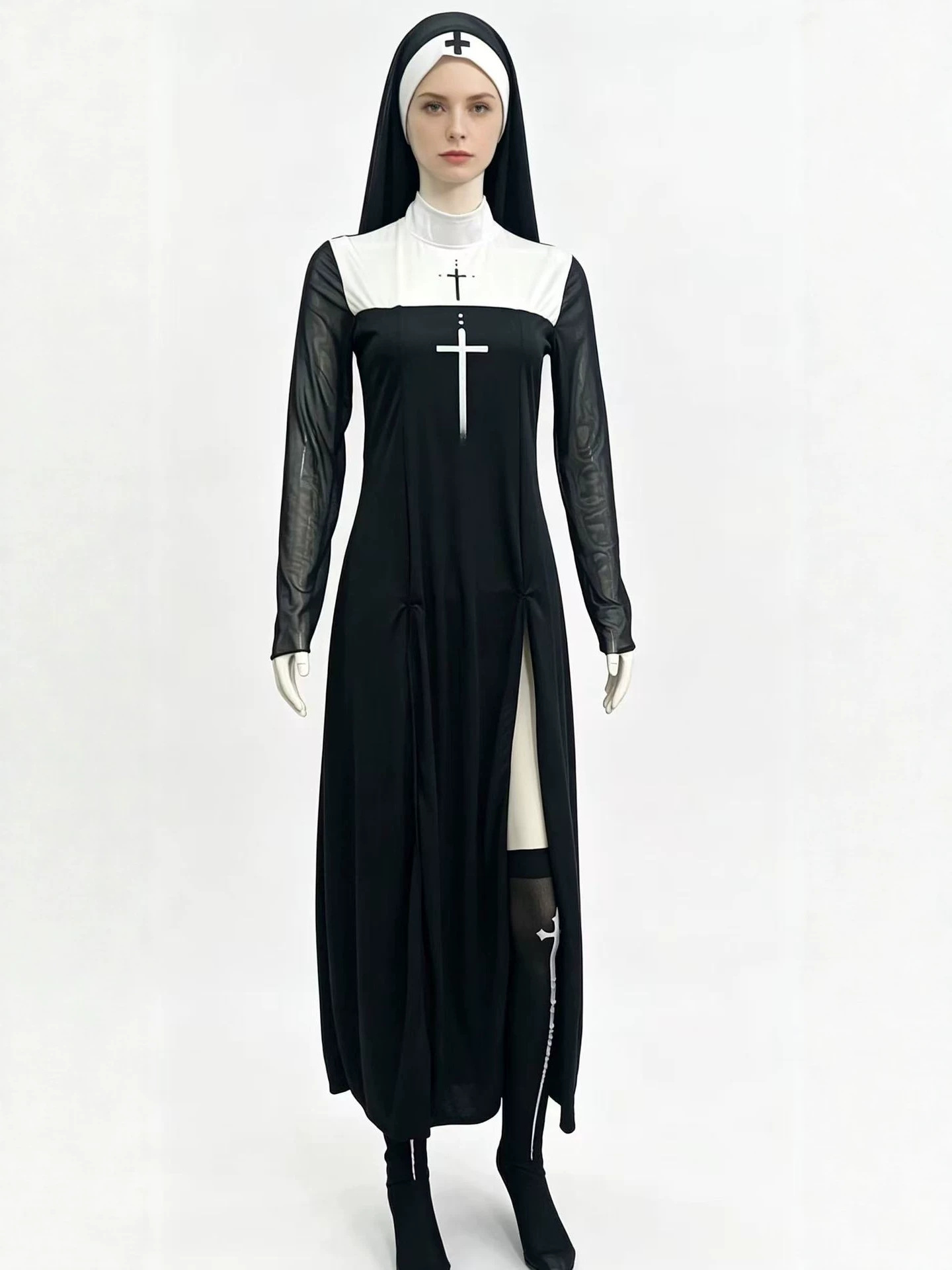 Halloween Cute Female Anime Nu - Anime Cosplay Nun recension och pris