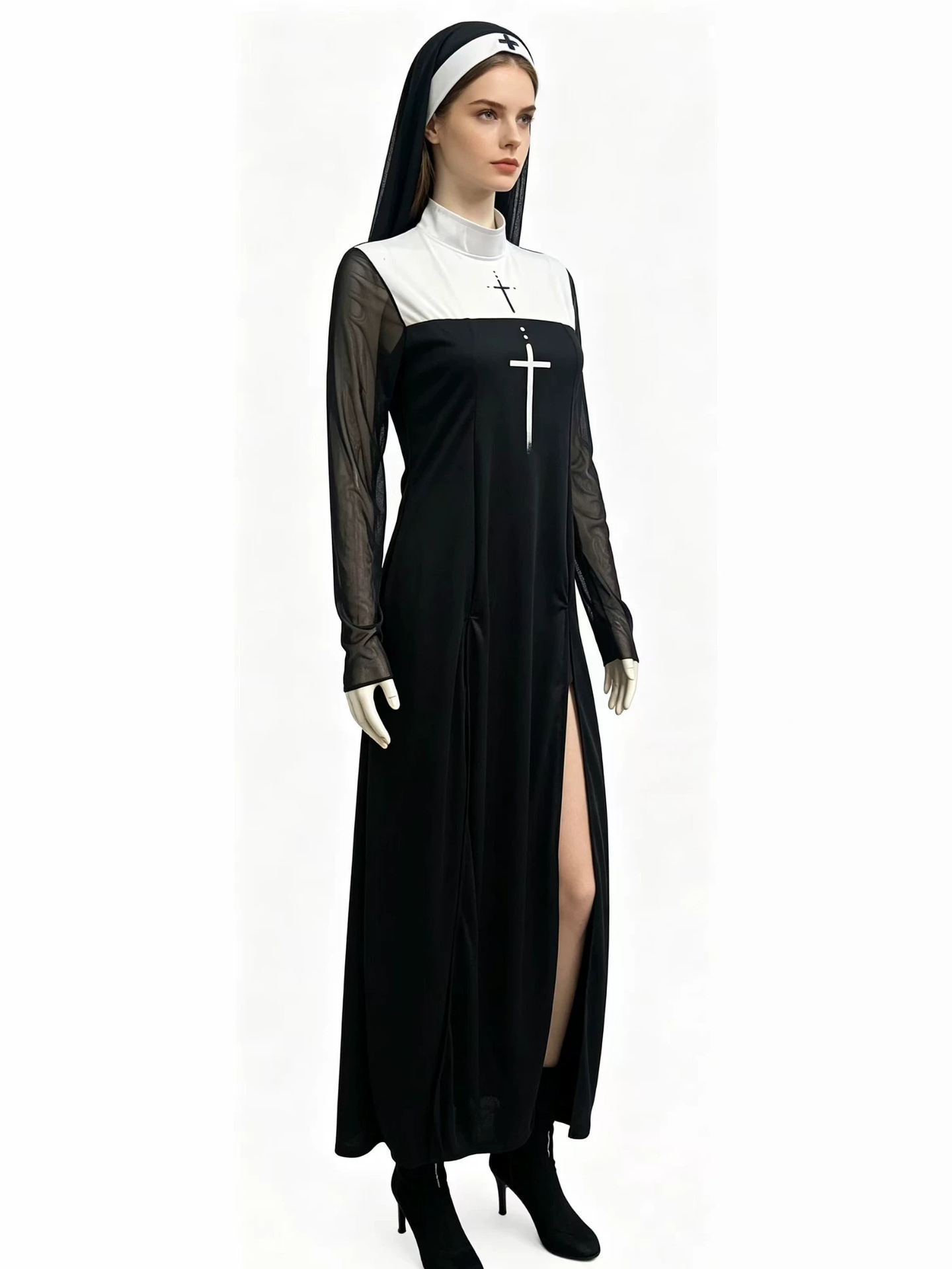 Halloween Cute Female Anime Nu - Anime Cosplay Nun recension och pris