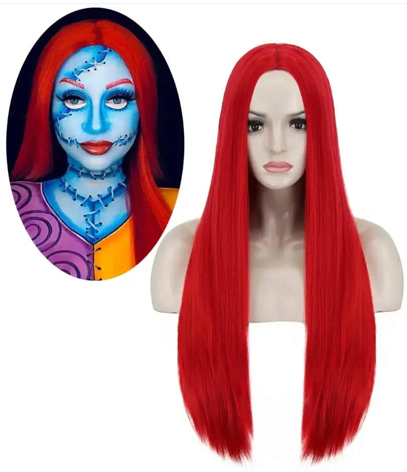 Red Sally Wigs  Anime Sally Sy - Anime Cosplay Red Hair recension och pris