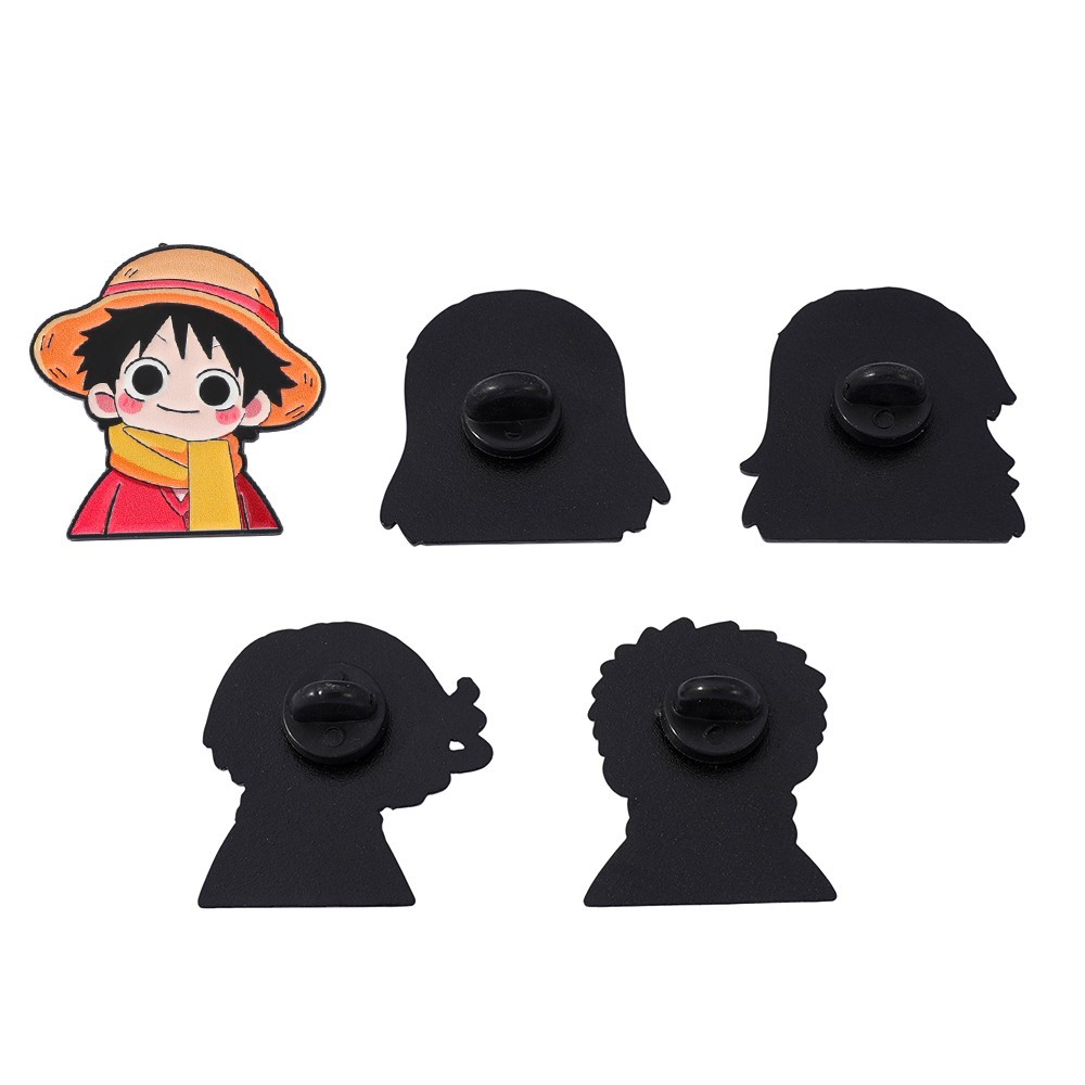 5 Pcs Cute Anime Cartoon Brooc - Anime Cosplay One Piece recension och pris