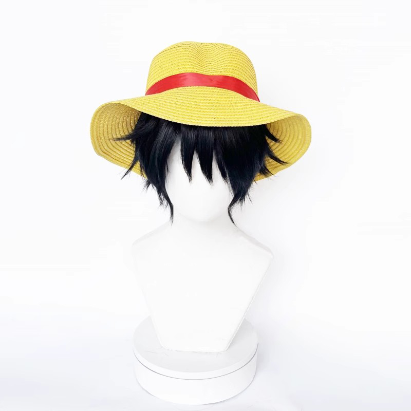 Luffy Cosplay Costume Hat Wig  - Anime Cosplay One Piece recension och pris
