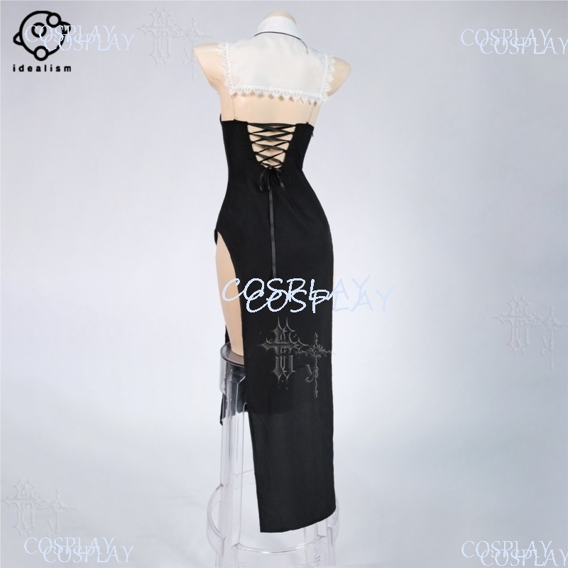 High Slit Uniform Suit For Hal - Anime Cosplay Nun recension och pris