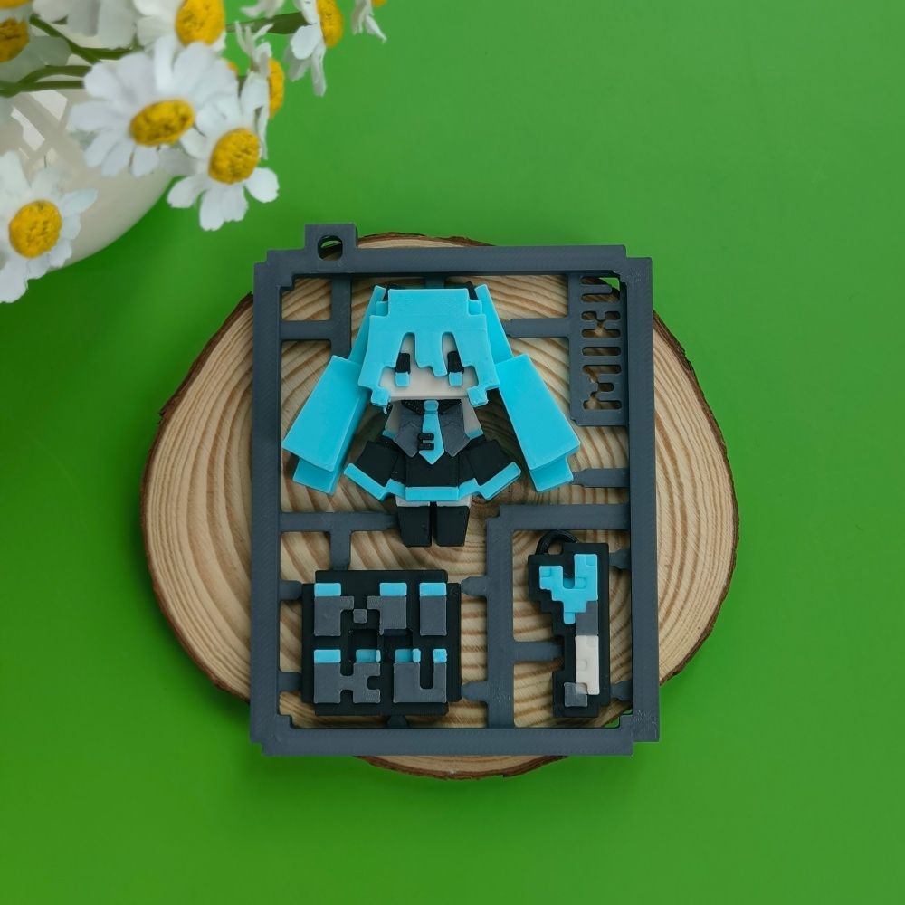 3D Printed Cute Pixel Hatsune  - Cosplay Anime N recension och pris