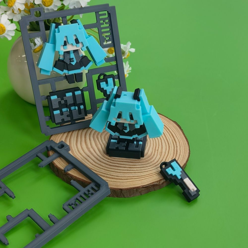 3D Printed Cute Pixel Hatsune  - Cosplay Anime N recension och pris