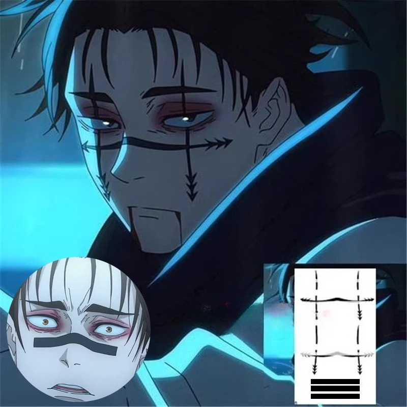 Choso Tattoo Sticker Anime Juj - Anime Cosplay Jujutsu recension och pris